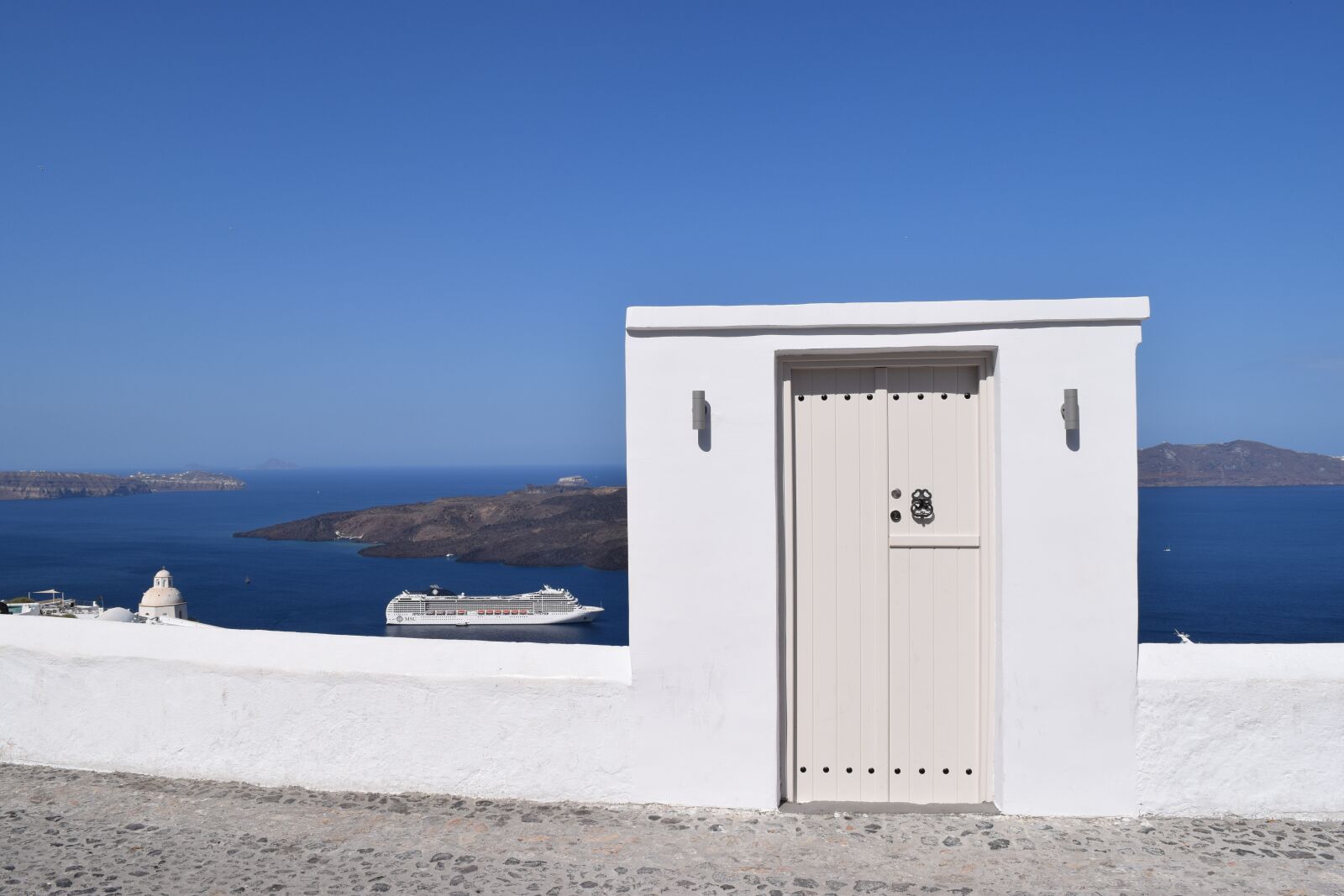 Nikon D3300 sample photo. Santorini, greece, door photography