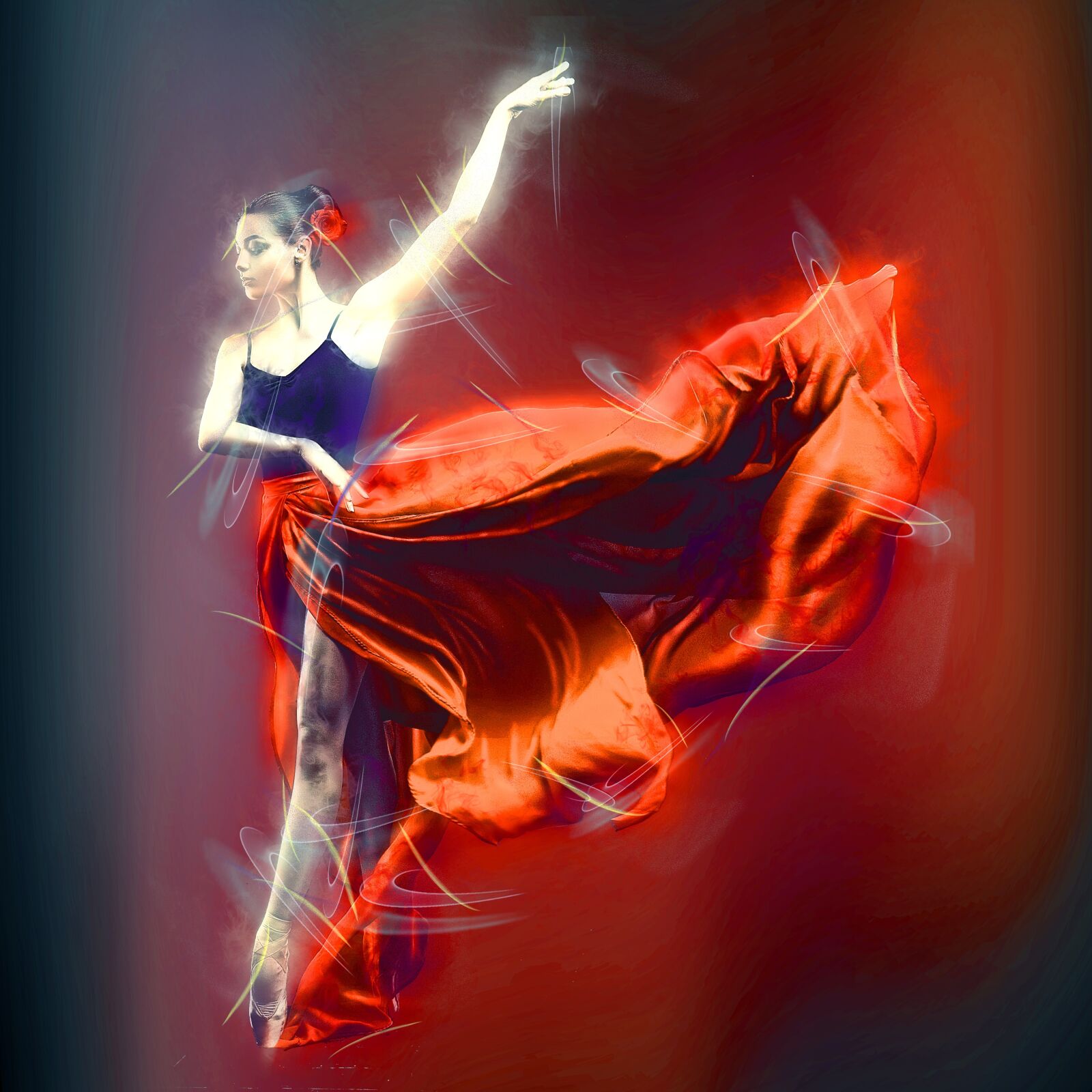 Nikon D810 sample photo. Ballerina, red, costume photography