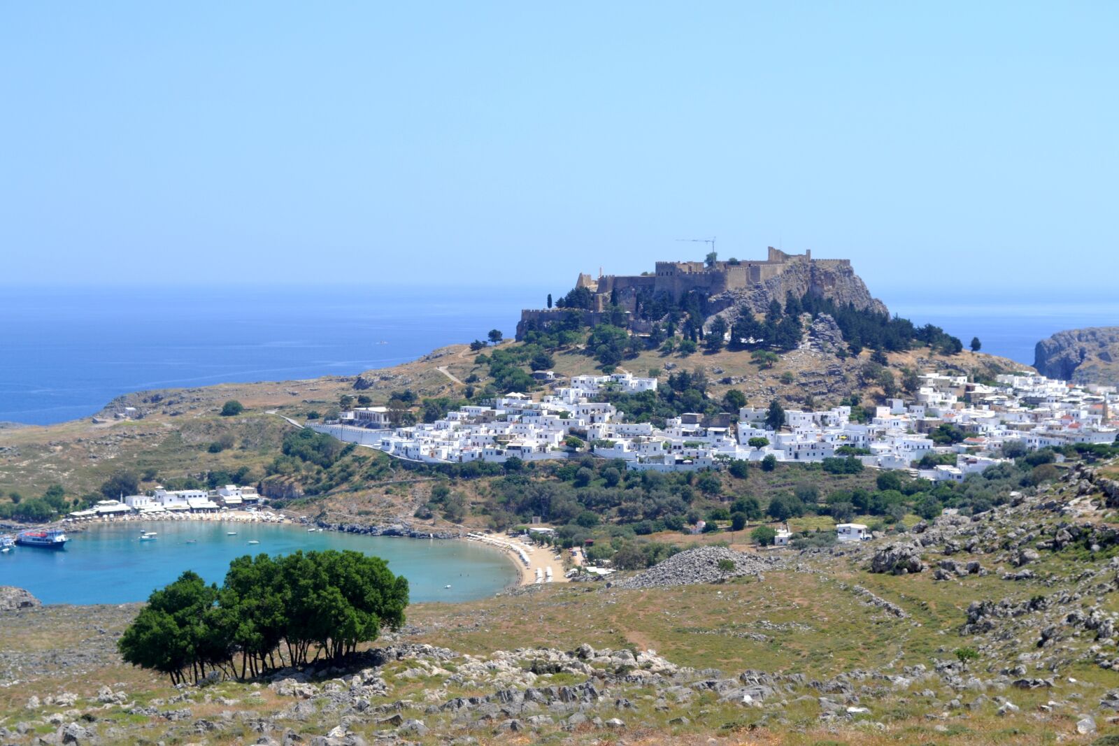 Nikon D3100 sample photo. Lindos castle, rhodes, greece photography