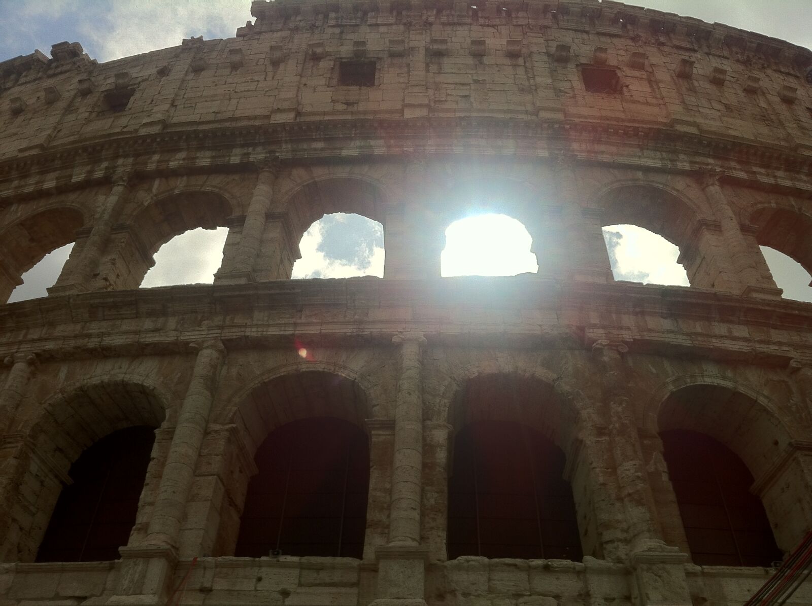 iPhone 4 back camera 3.85mm f/2.8 sample photo. Colosseum, rome photography