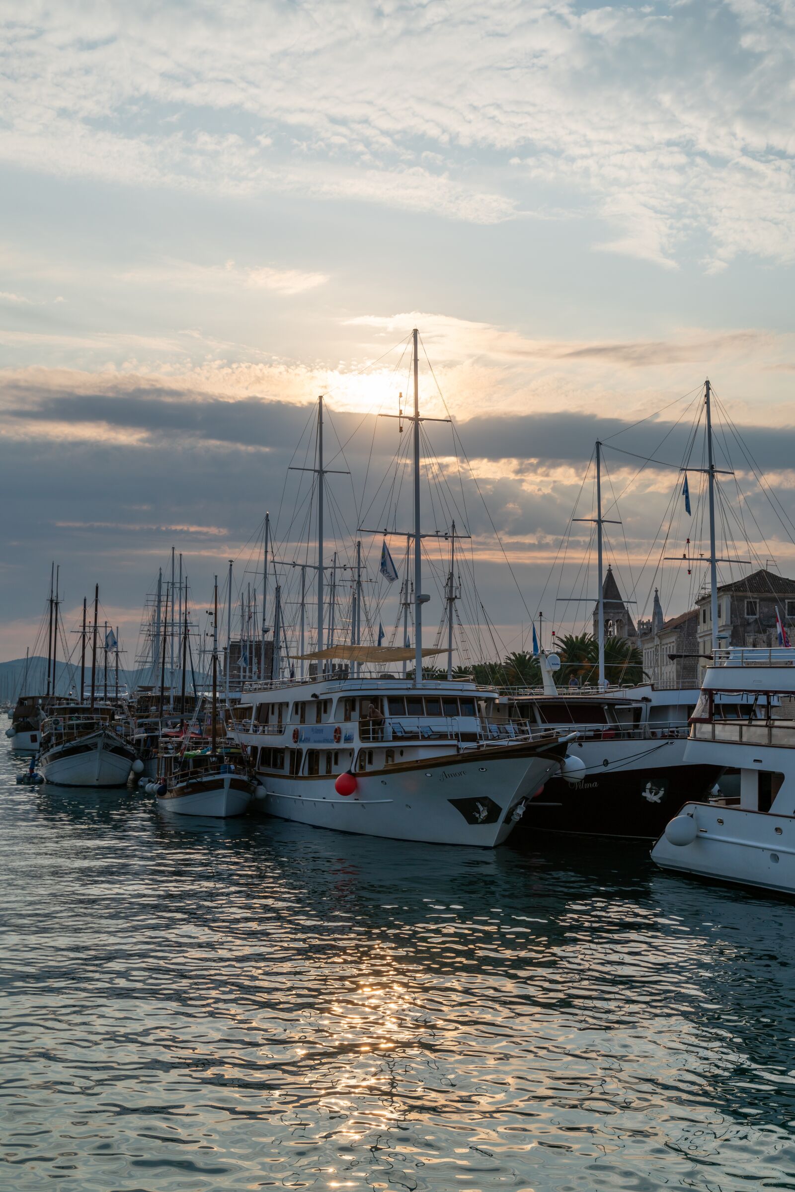 Tamron 28-75mm F2.8 Di III RXD sample photo. Port, ships, sunset photography