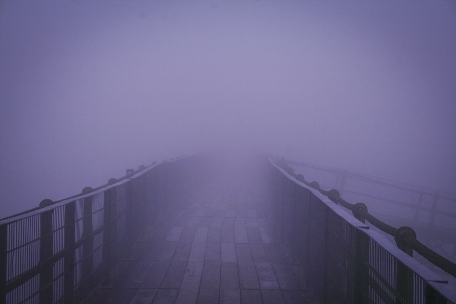 Canon EOS 400D (EOS Digital Rebel XTi / EOS Kiss Digital X) sample photo. Foggy, bridge, fog photography