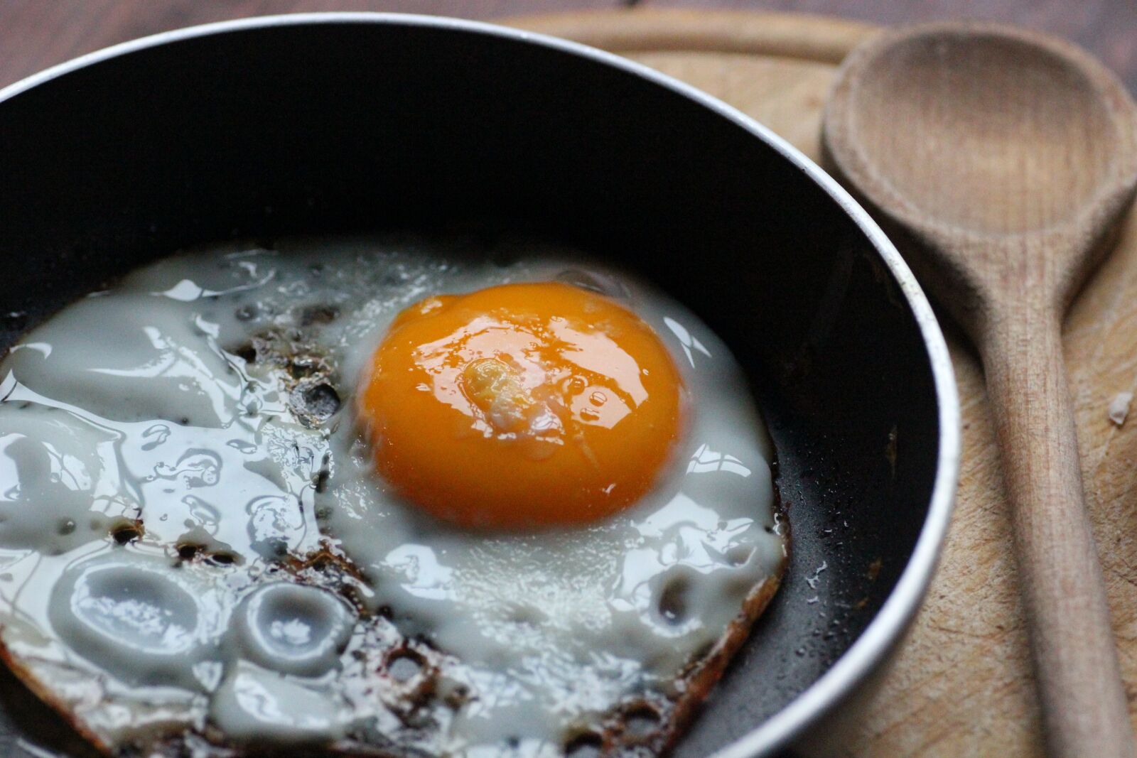 Canon EOS 600D (Rebel EOS T3i / EOS Kiss X5) sample photo. Fried, egg, pan photography