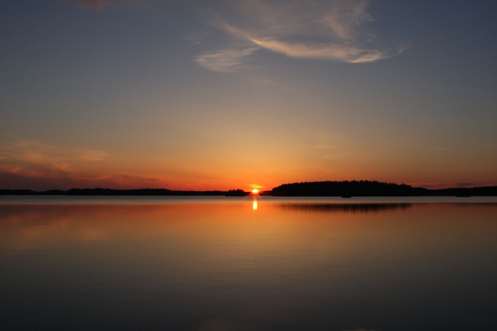 Canon EOS 40D sample photo. Sunset, water, sun photography