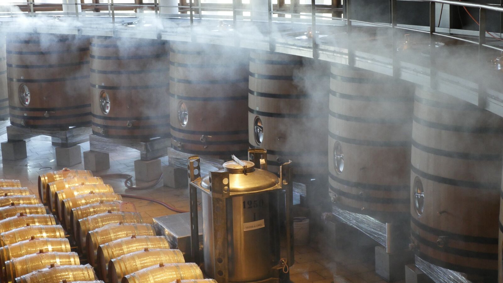 Panasonic Lumix DMC-GH4 sample photo. Casks, wine, winery photography