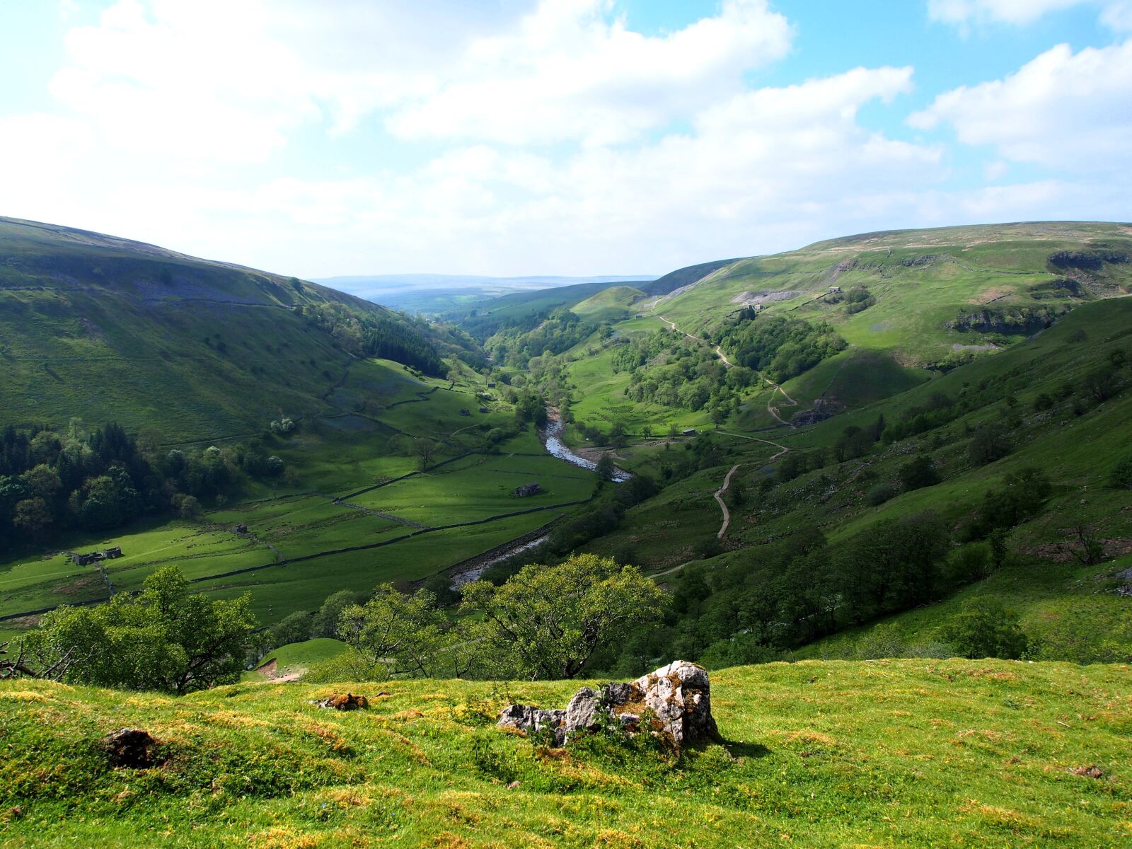 Olympus OM-D E-M5 sample photo. River valley, dales, yorkshire photography
