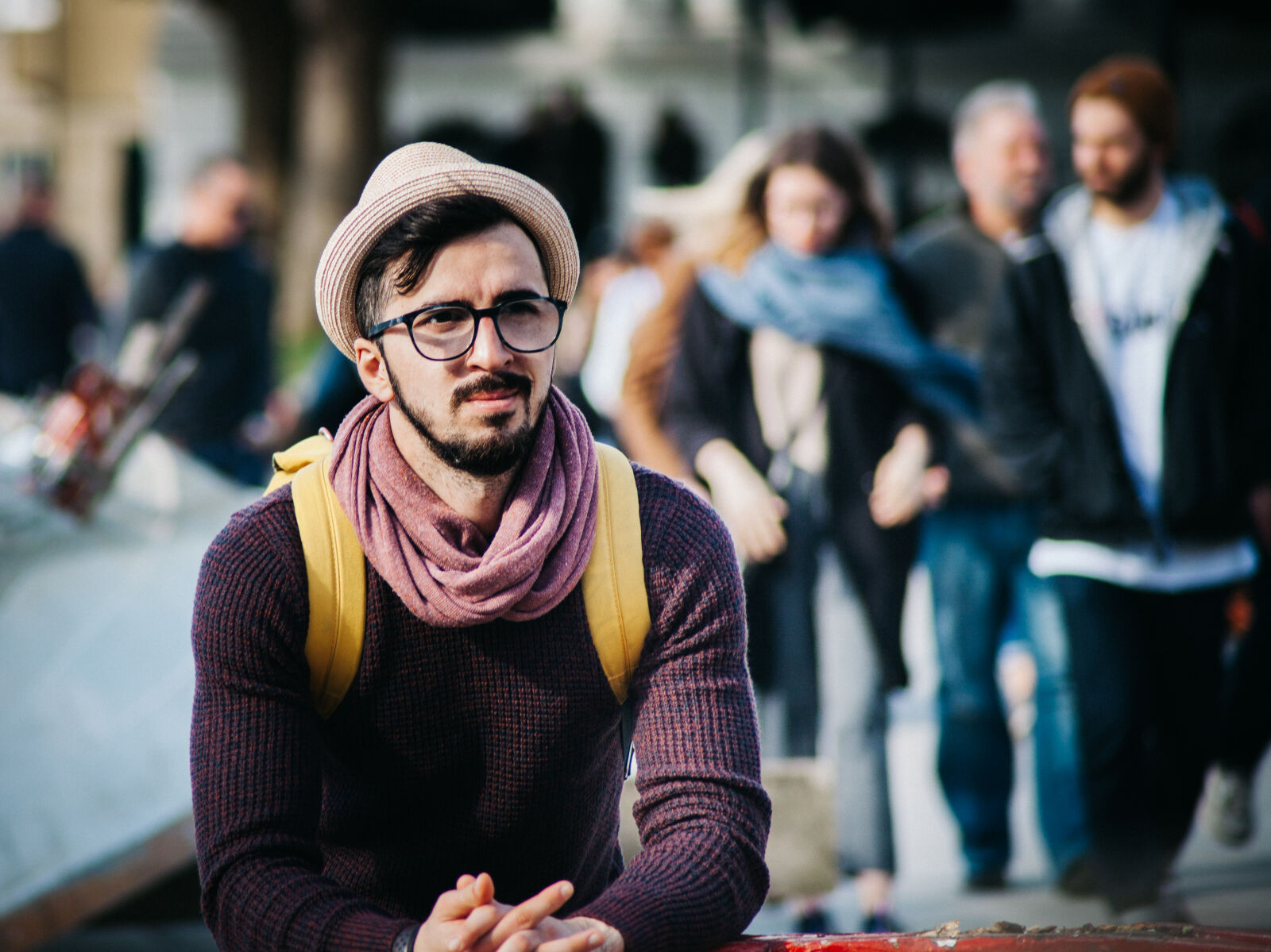 Canon EOS 5D Mark II sample photo. Man, sitting, next, to photography