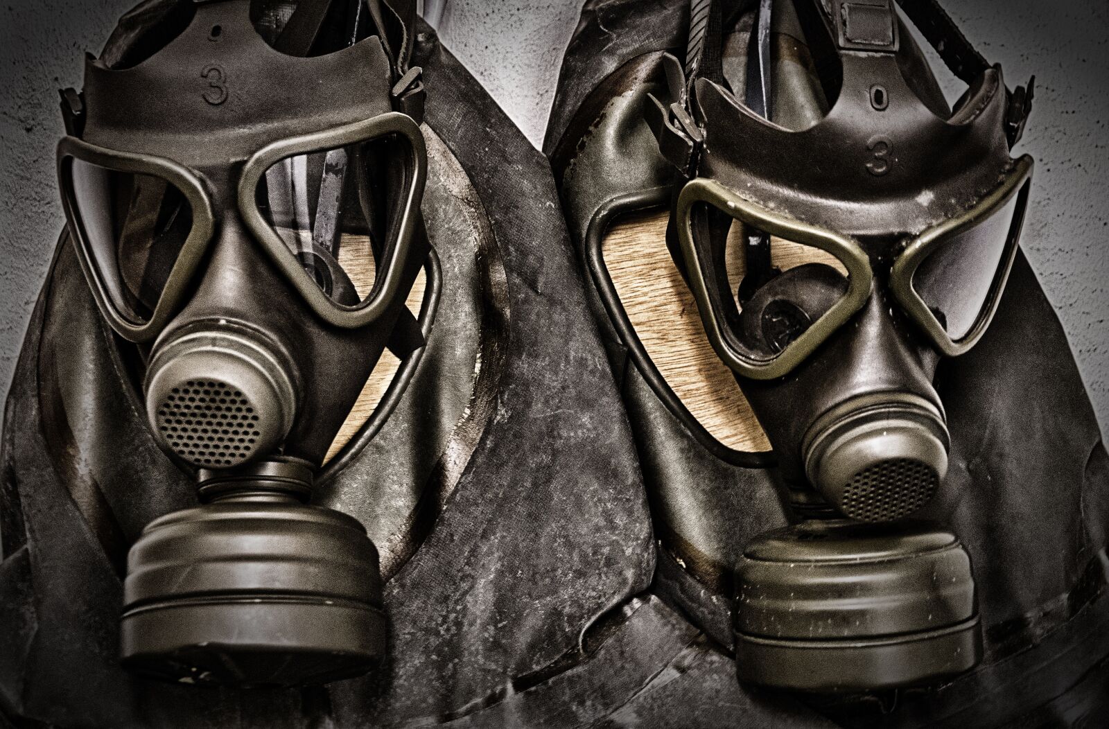 Canon EOS 80D sample photo. Gas mask, protective suit photography