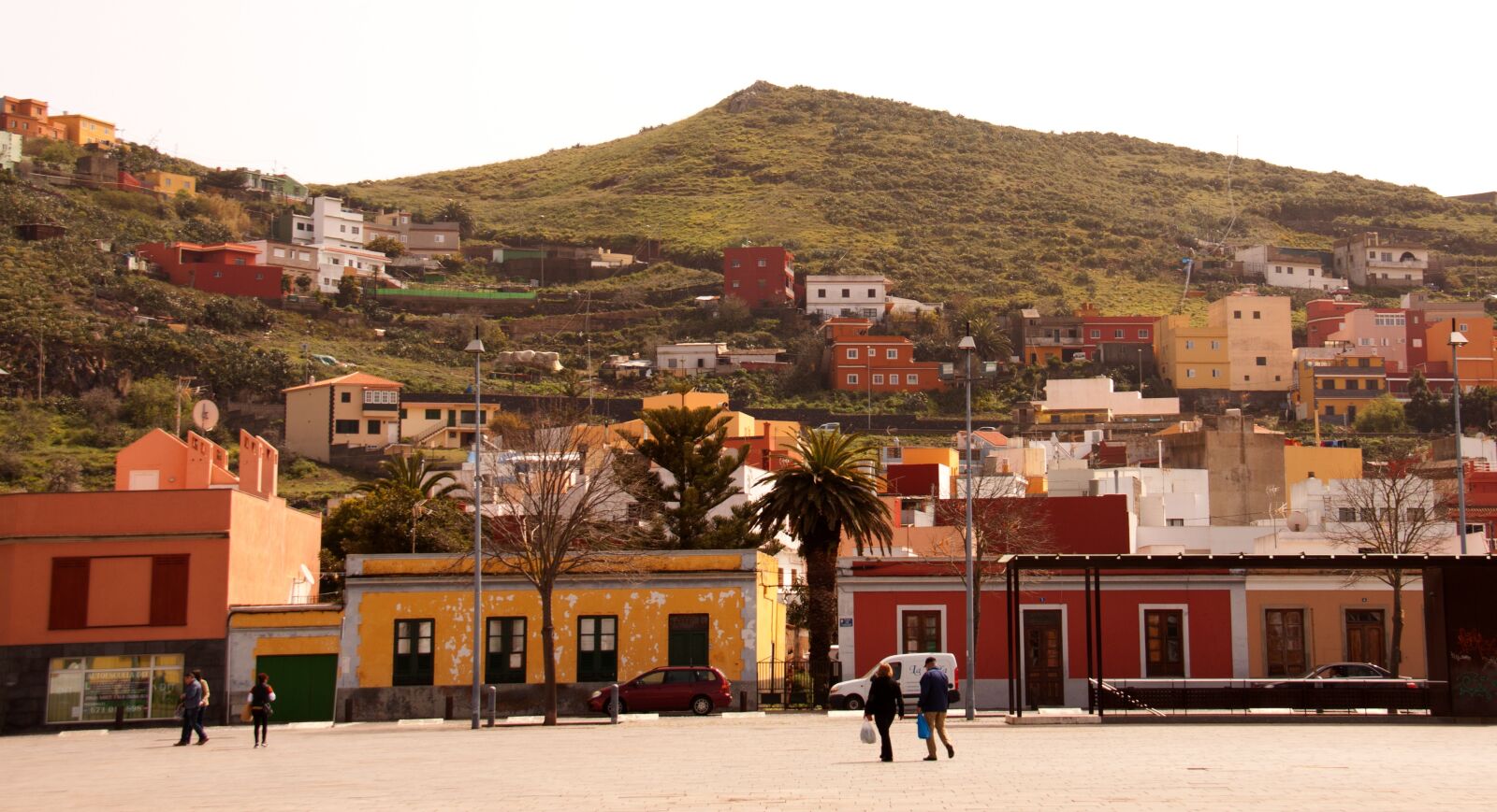 Canon EOS 50D sample photo. Village, hillside, colorful photography