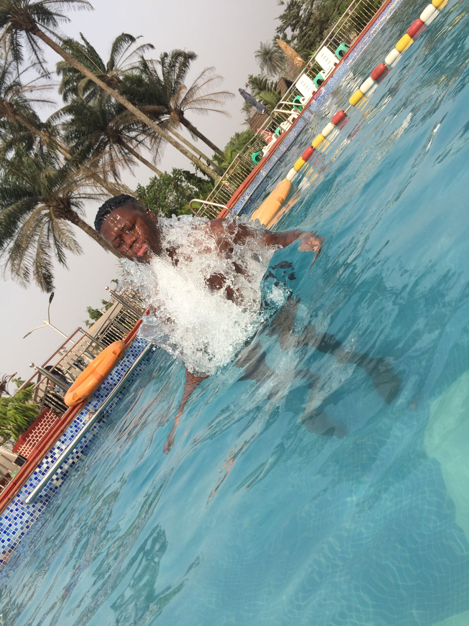 Apple iPhone 6 sample photo. Diving, pool, water photography