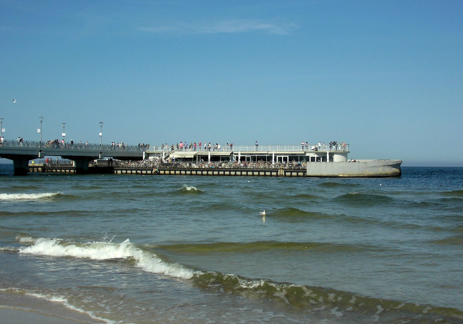 MEDION MD86824 sample photo. Sea bridge, baltic sea photography
