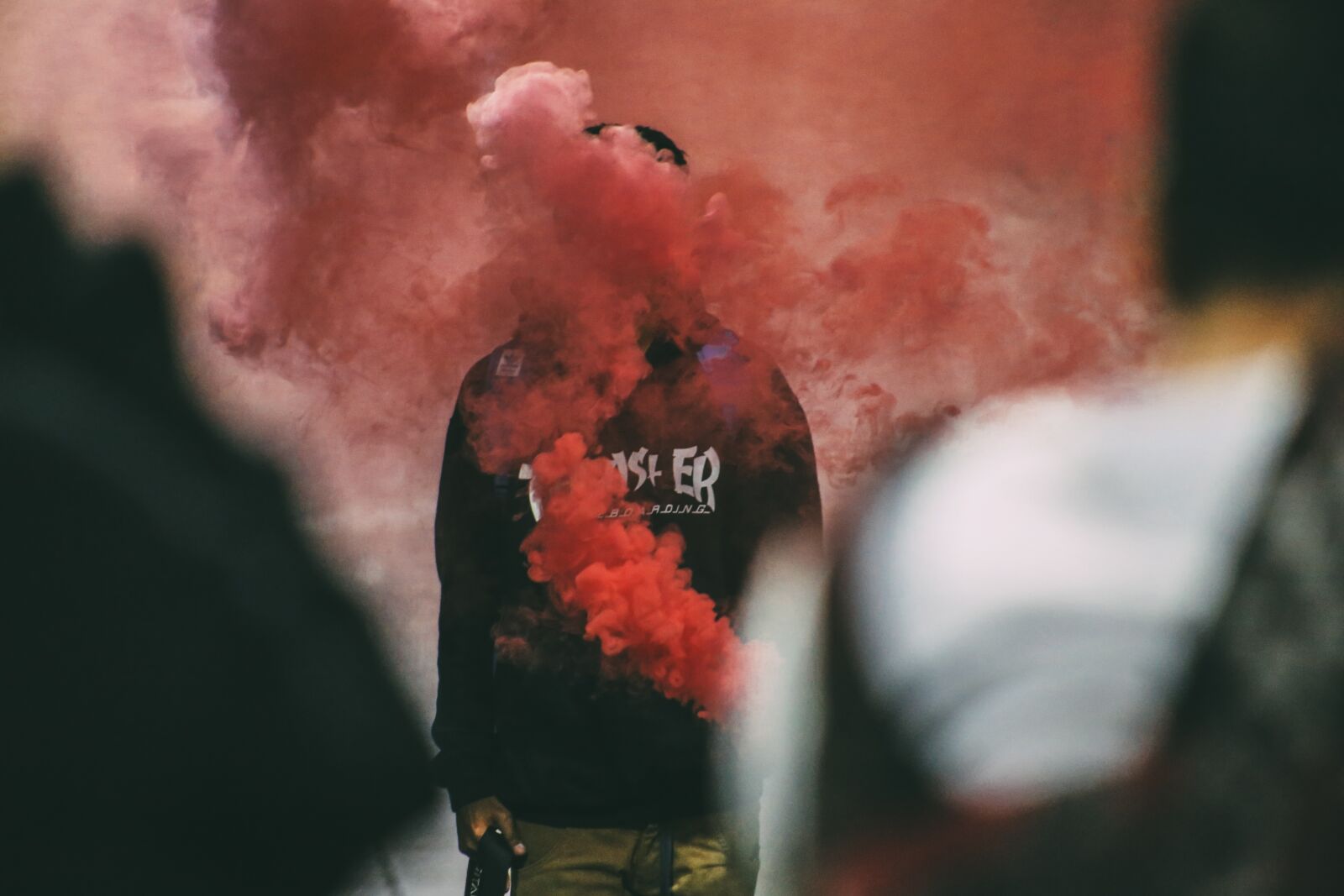 Canon EF 75-300mm f/4-5.6 sample photo. People, man, smoke photography