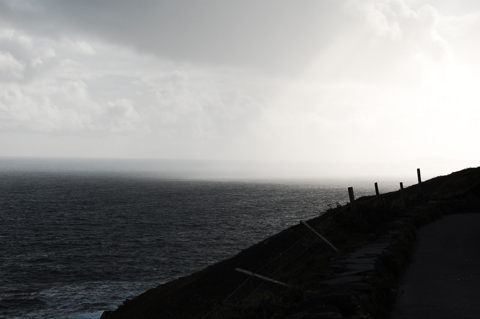 Nikon D40 sample photo. Rain, ireland, coast photography