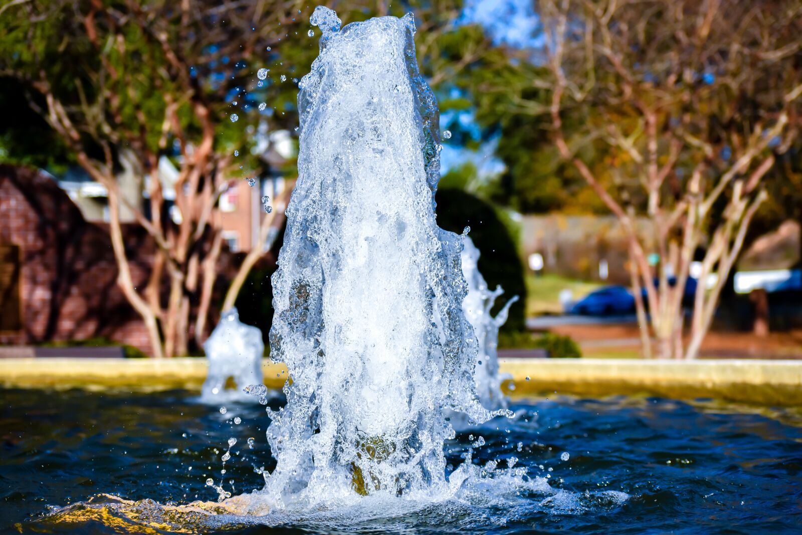 Nikon D5500 sample photo. Water, water fountain, park photography