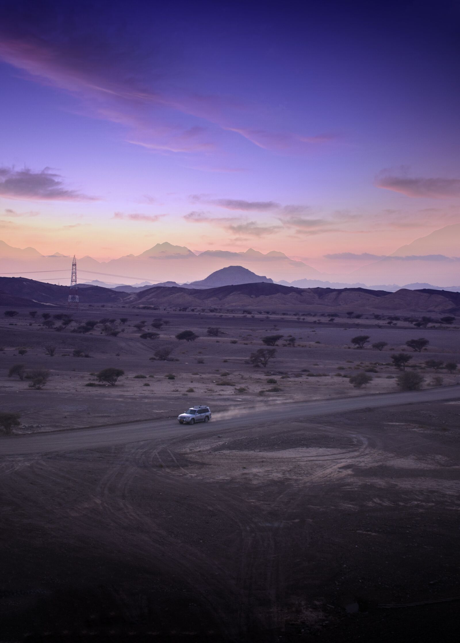 Nikon D3300 sample photo. Deert, sunset, drive photography