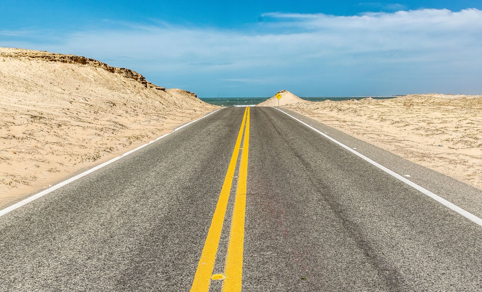 Nikon D5300 sample photo. Road, sand, desert photography