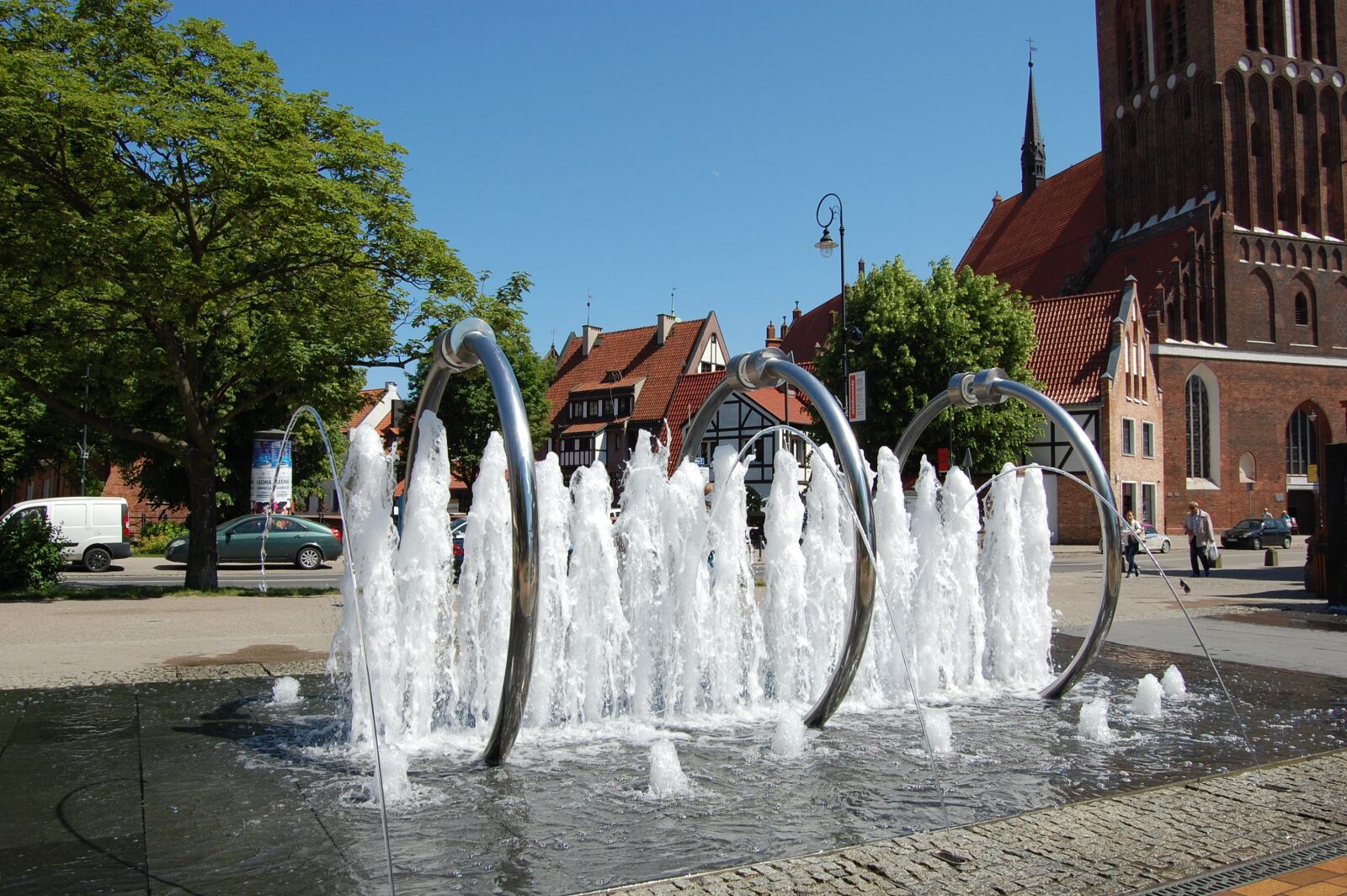 Nikon D40 sample photo. Gdańsk, fountain photography
