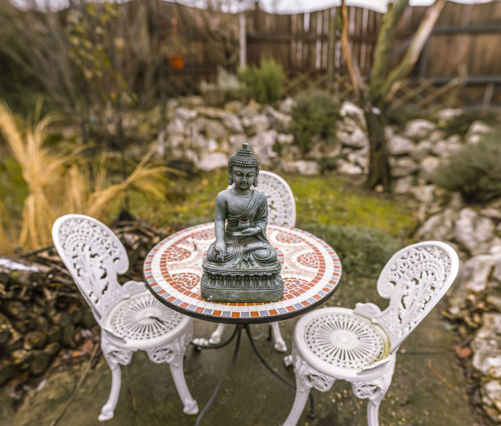 Canon EOS 60D + Canon EF 50mm F1.4 USM sample photo. Buddha statue, panorama, wide photography