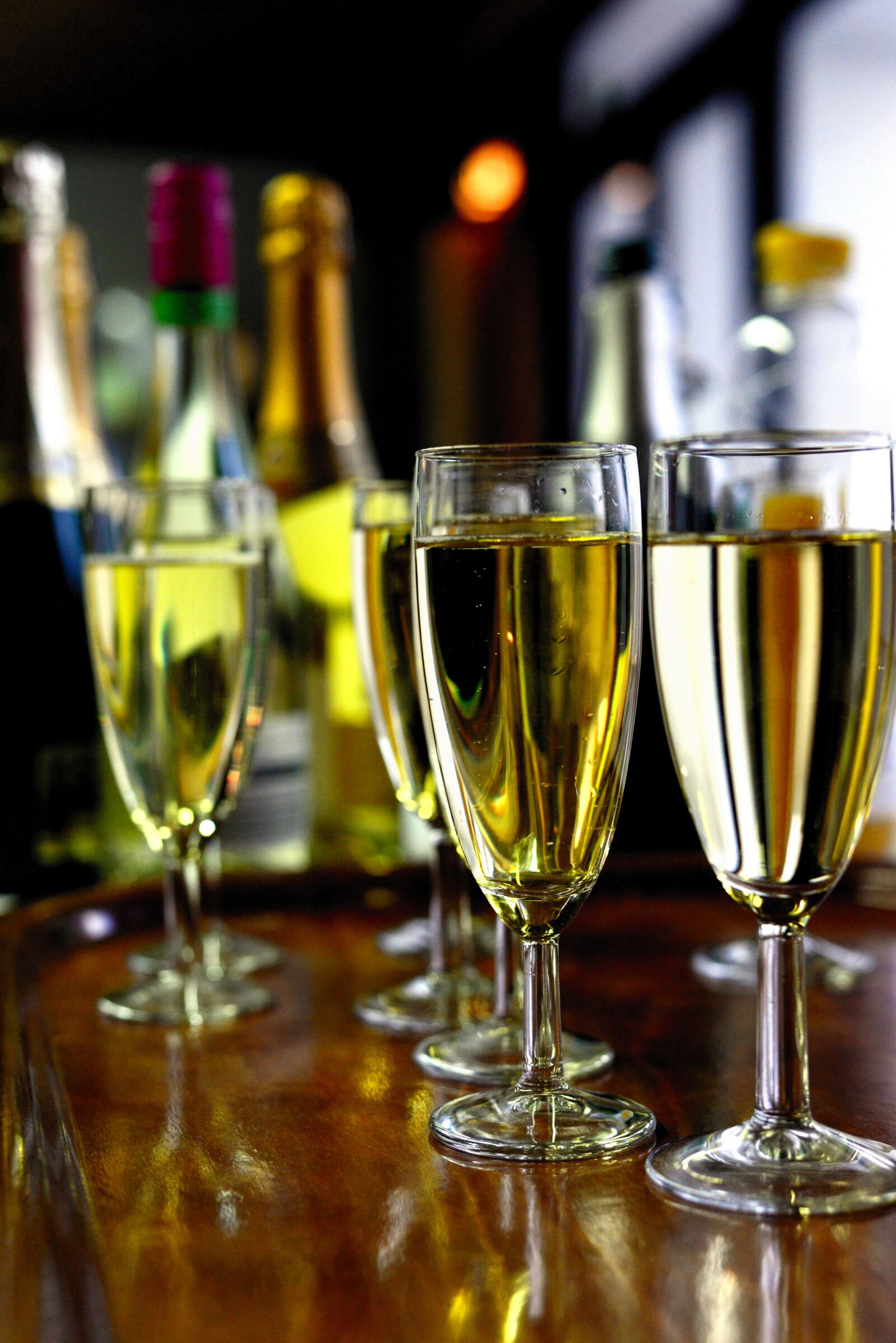 Nikon D610 sample photo. Glasses, champagne glasses, champagne photography
