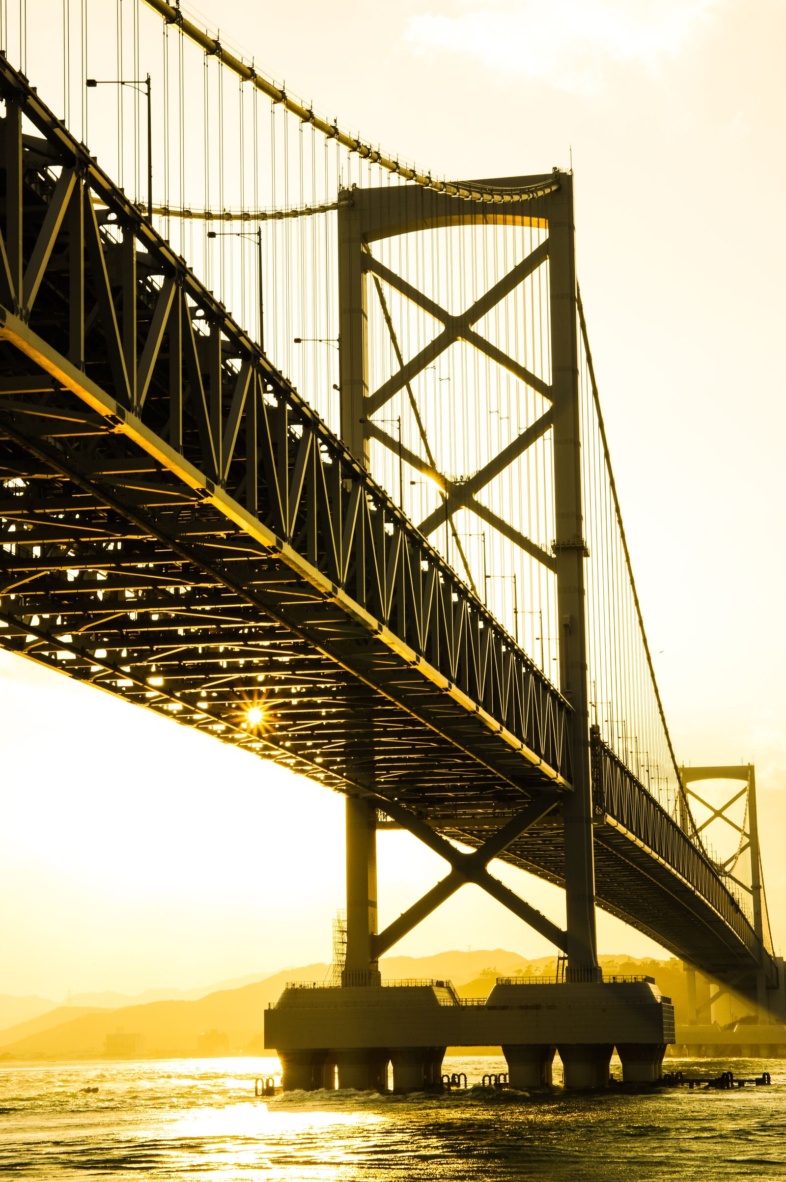 Pentax K-3 sample photo. Bridge, sunset, sea photography
