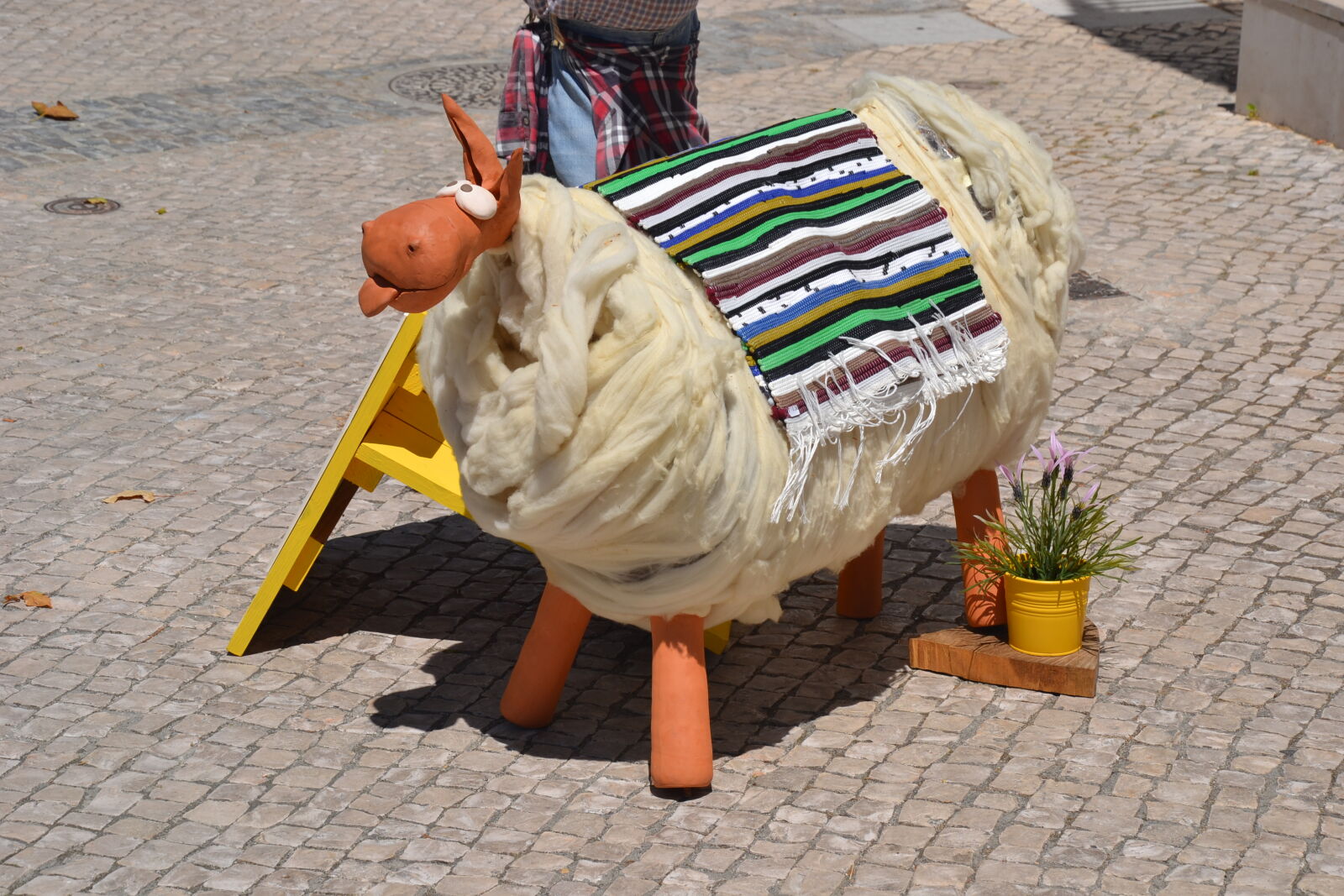 Nikon D3100 sample photo. Fun, portugal, sheep, street photography