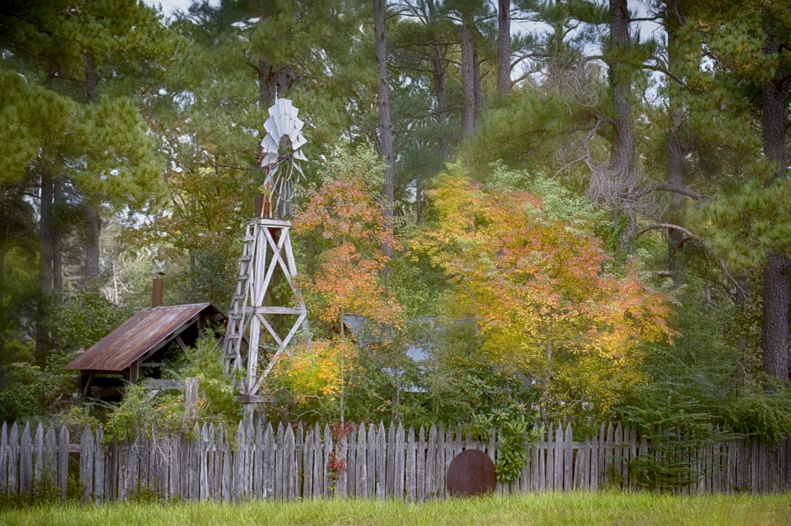 Nikon D3200 sample photo. Windmill, fall, autumn photography