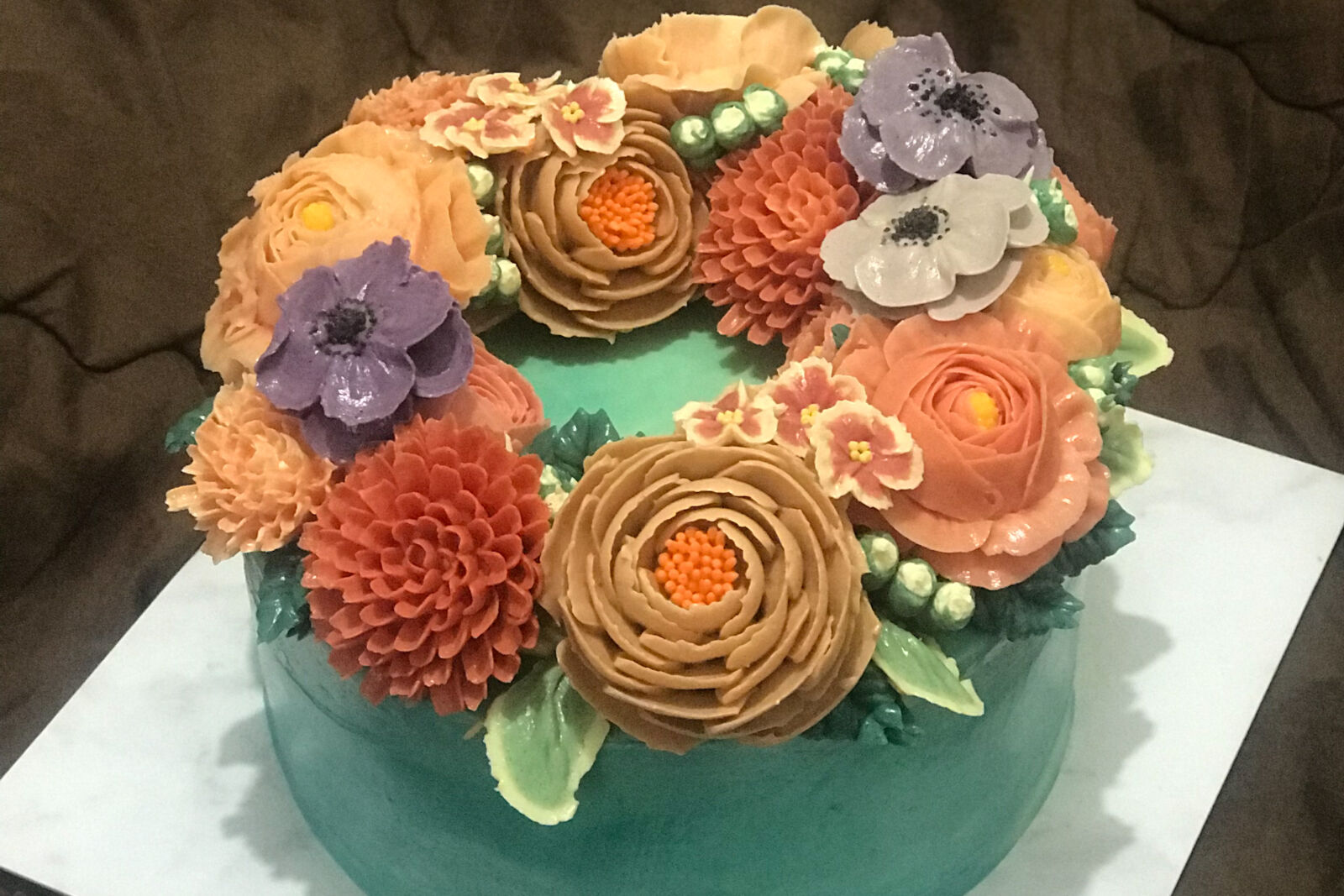Apple iPhone 7 Plus sample photo. Korean, buttercream, flower photography