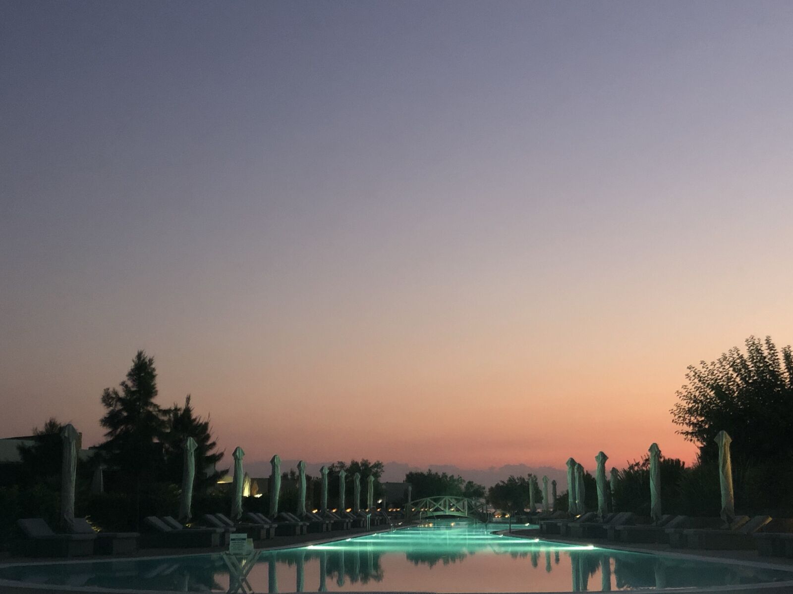 iPhone X back dual camera 4mm f/1.8 sample photo. Greece, halkidiki, pool photography