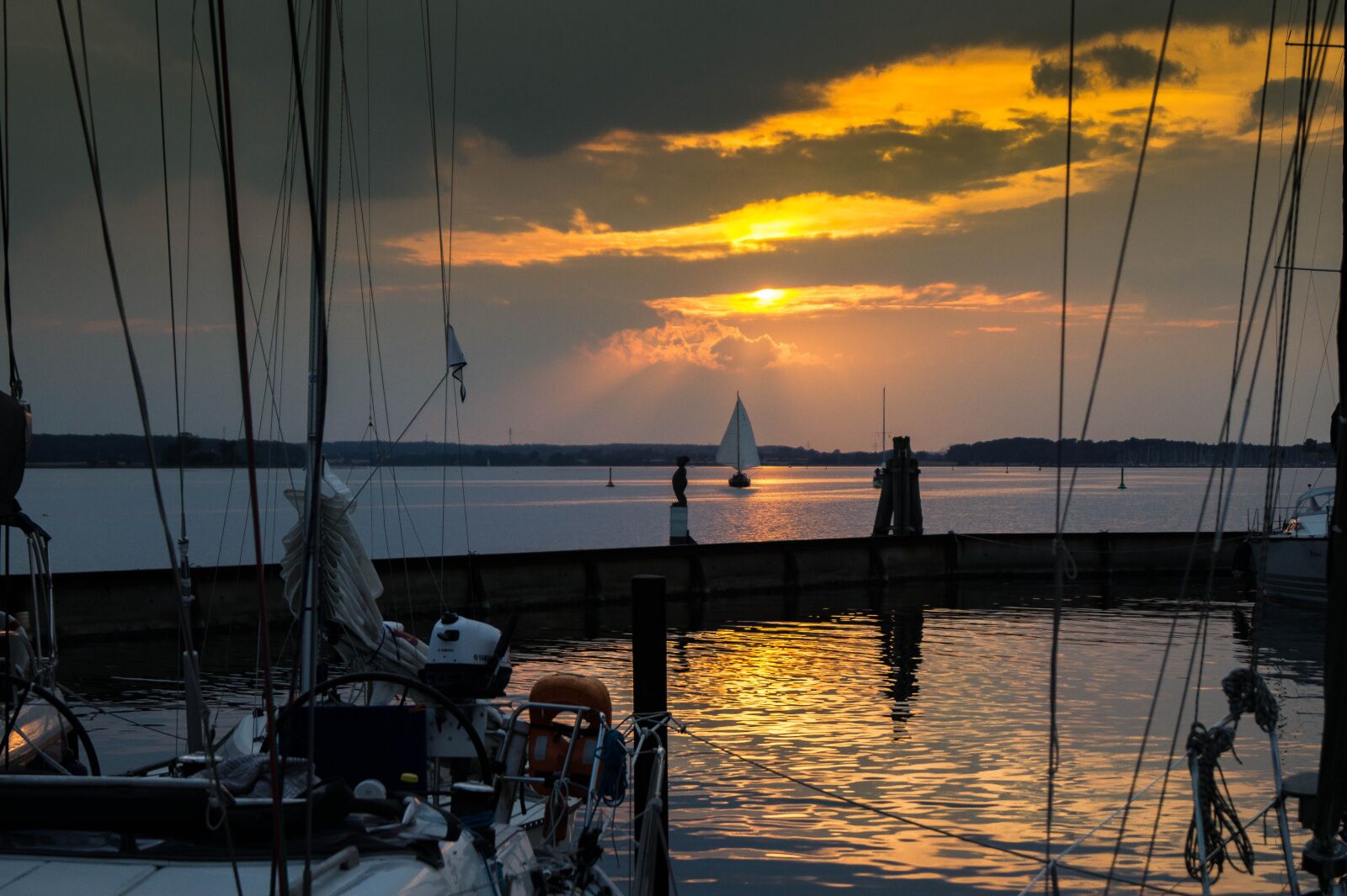 Sony DT 18-55mm F3.5-5.6 SAM II sample photo. Approximately, schlei, sunset photography