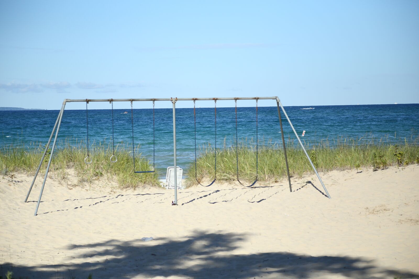 Canon EOS 6D + Canon EF 24-105mm F4L IS USM sample photo. Swings, beach, summer photography