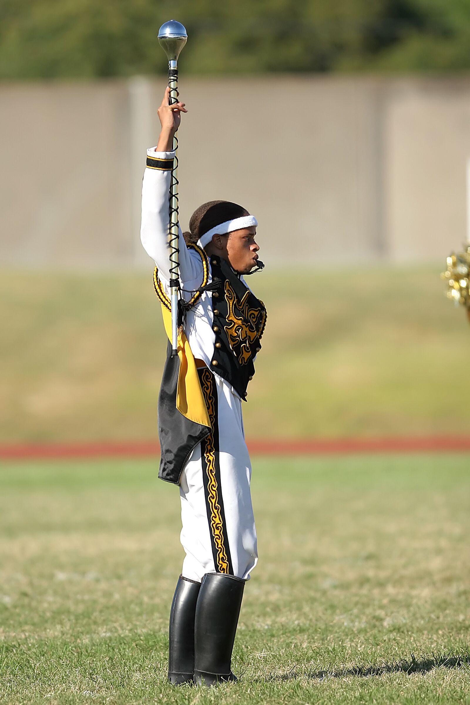 Canon EOS 20D sample photo. Drum major, band leader photography