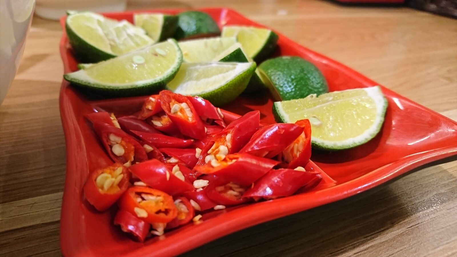 Sony Xperia XZ sample photo. Red chilli, lime, spice photography