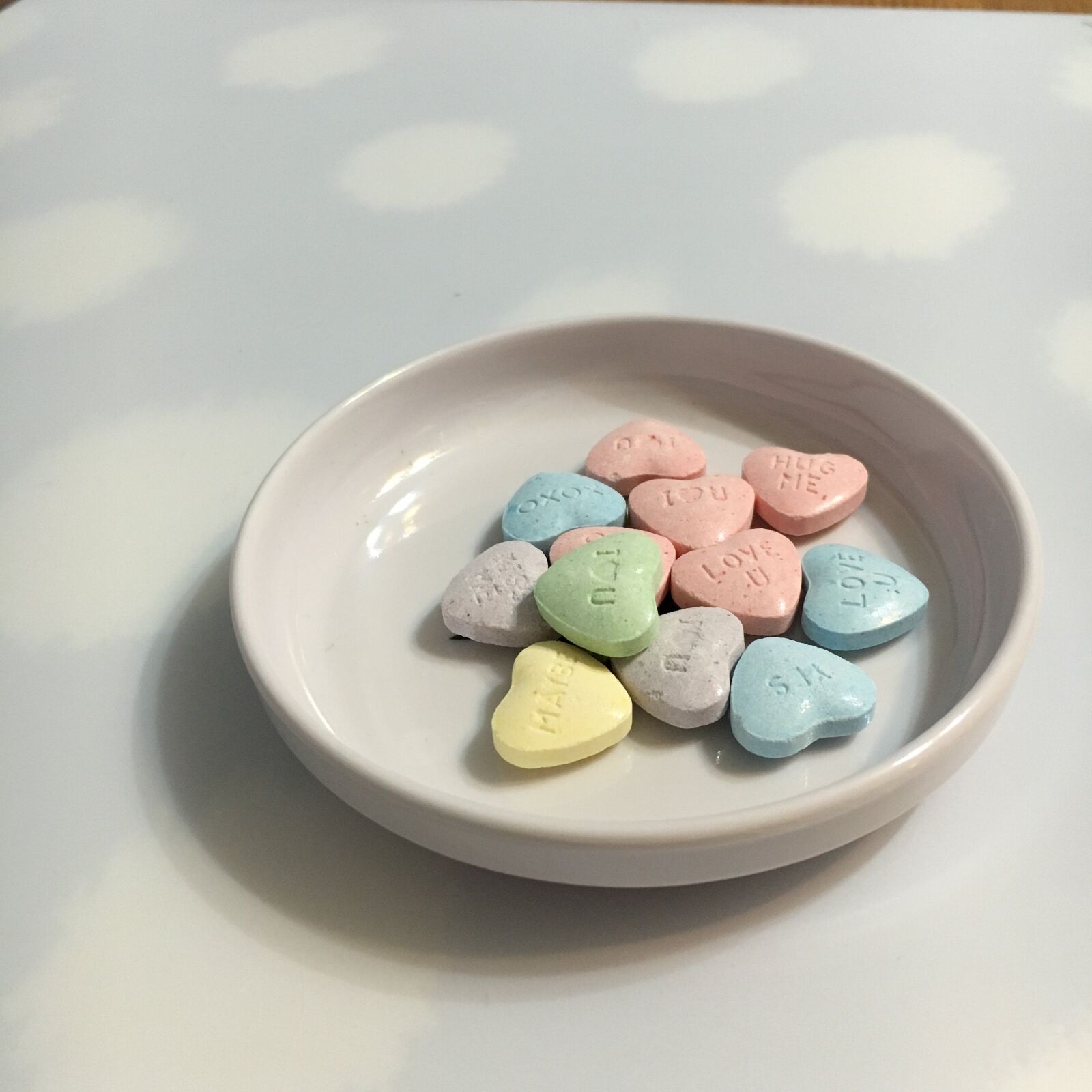 Apple iPhone 6s sample photo. Candy, candy hearts, valentine photography