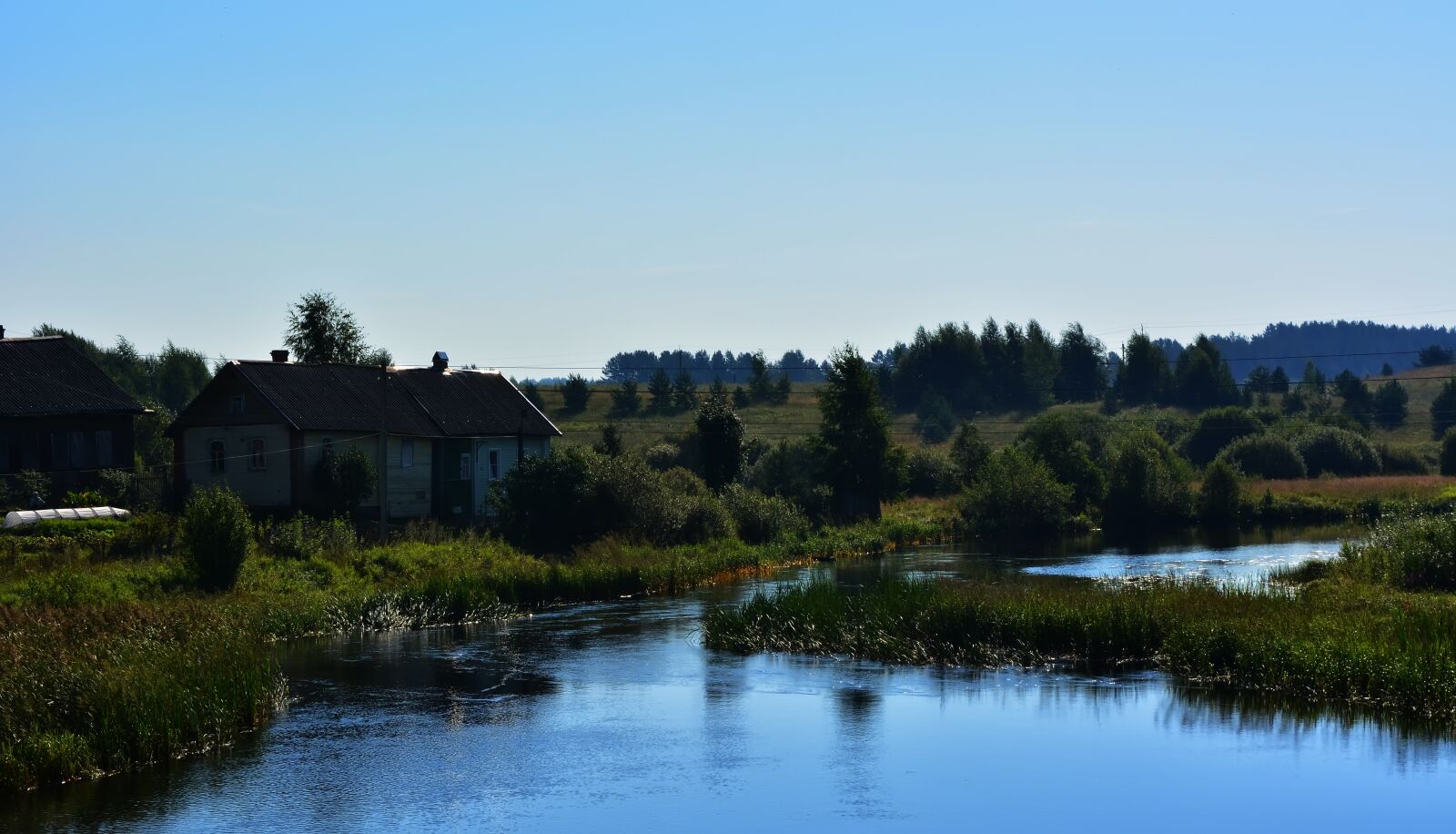 Nikon D5200 sample photo. Village, ustreka, lake photography