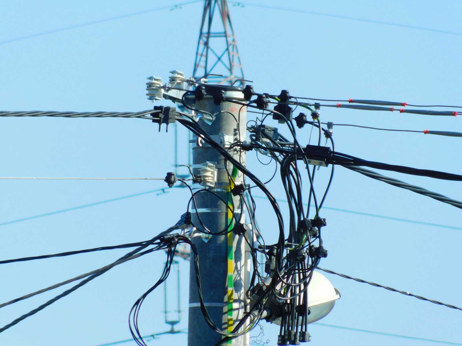 Nikon Coolpix B500 sample photo. Current, electricity, pole photography