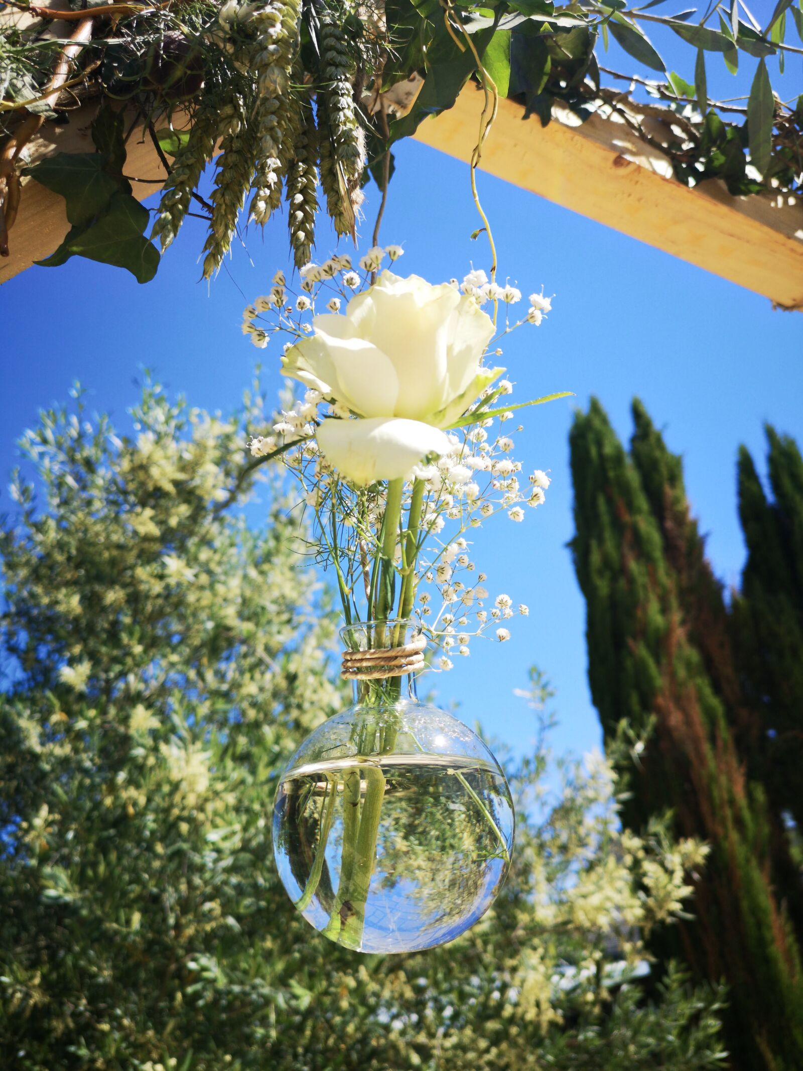 HUAWEI CLT-L29 sample photo. Gypsophila, bouquet, wedding photography