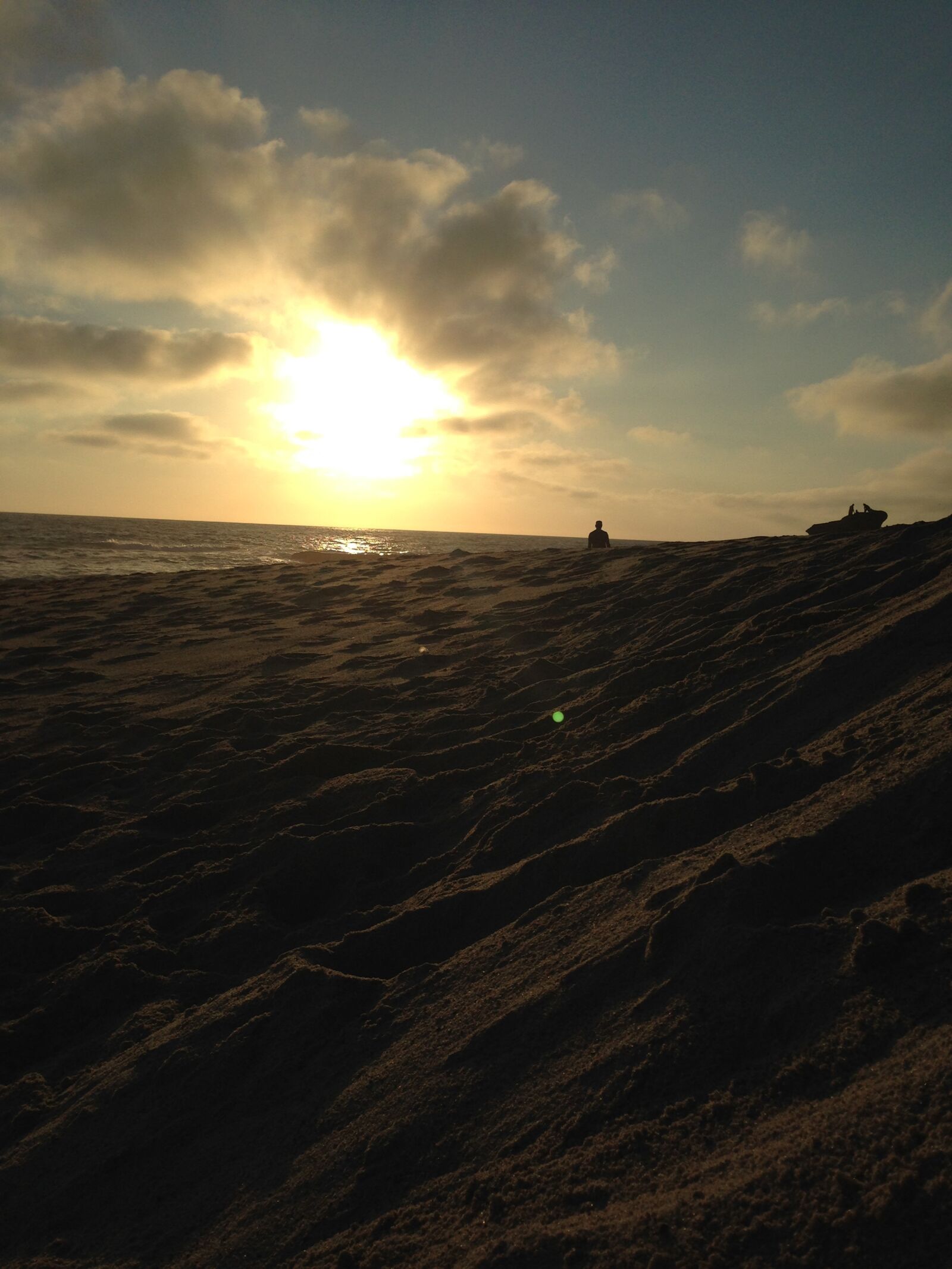 iPhone 5 back camera 4.12mm f/2.4 sample photo. Beach, sunset, dark photography