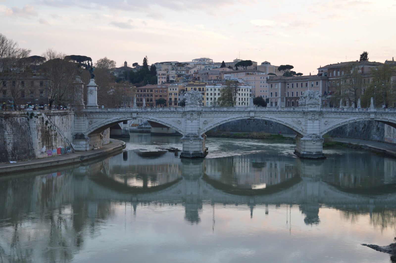 Nikon D3200 sample photo. Tiber, rome, bridge photography