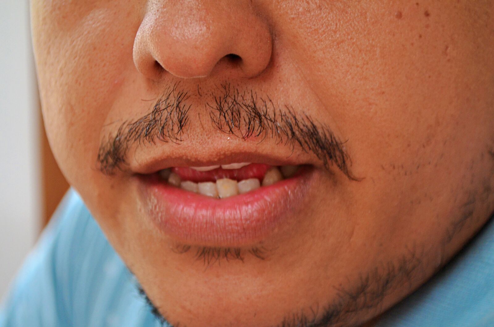 Nikon D5100 sample photo. Mouth, bozo, moustache photography