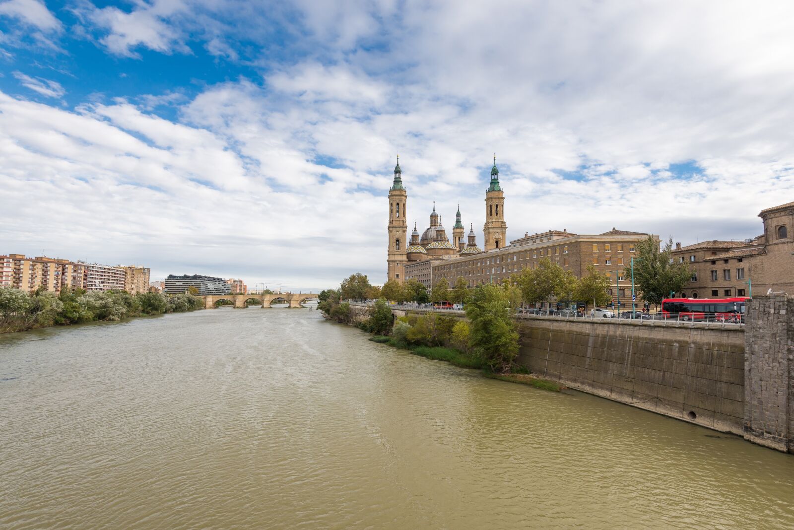 Nikon D610 sample photo. Zaragoza, bridge, river photography