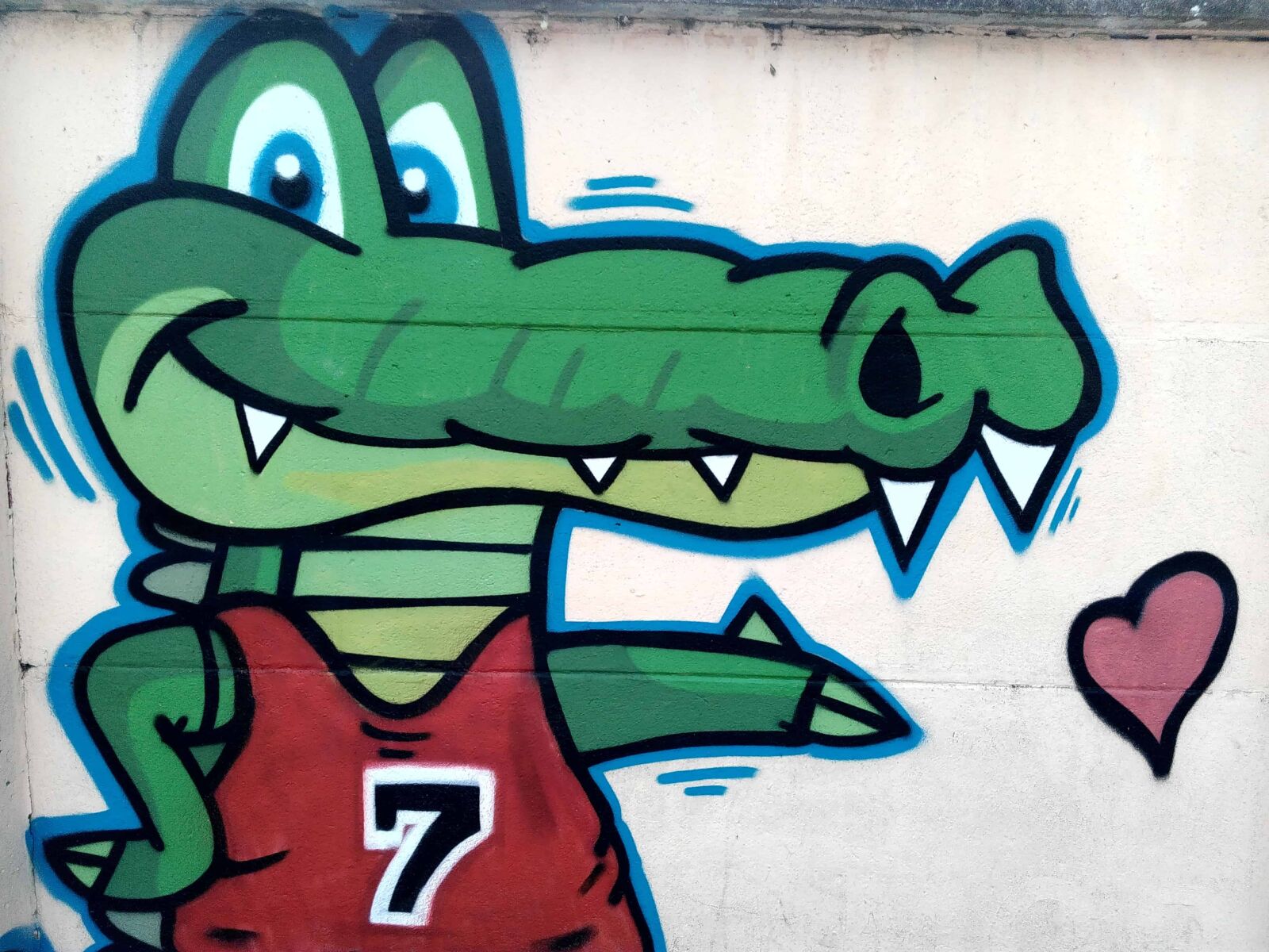 Lenovo S60-A sample photo. Crocodile, street, urban, vandalism photography