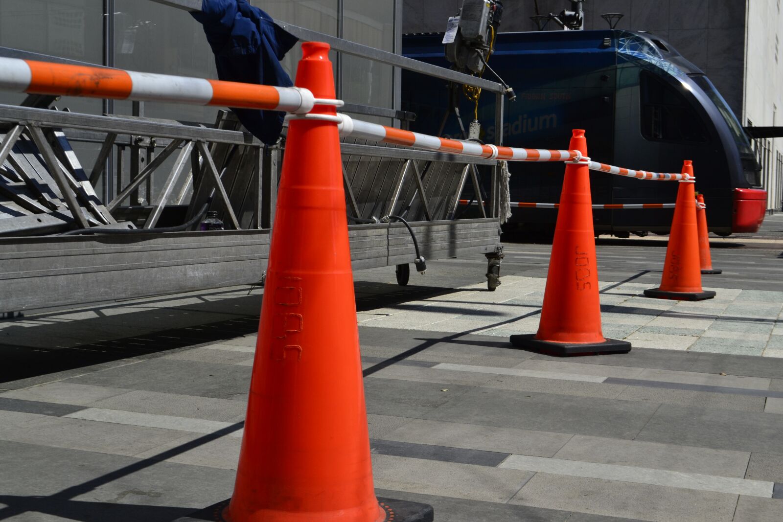 Nikon D3100 sample photo. Cones, warning, danger photography