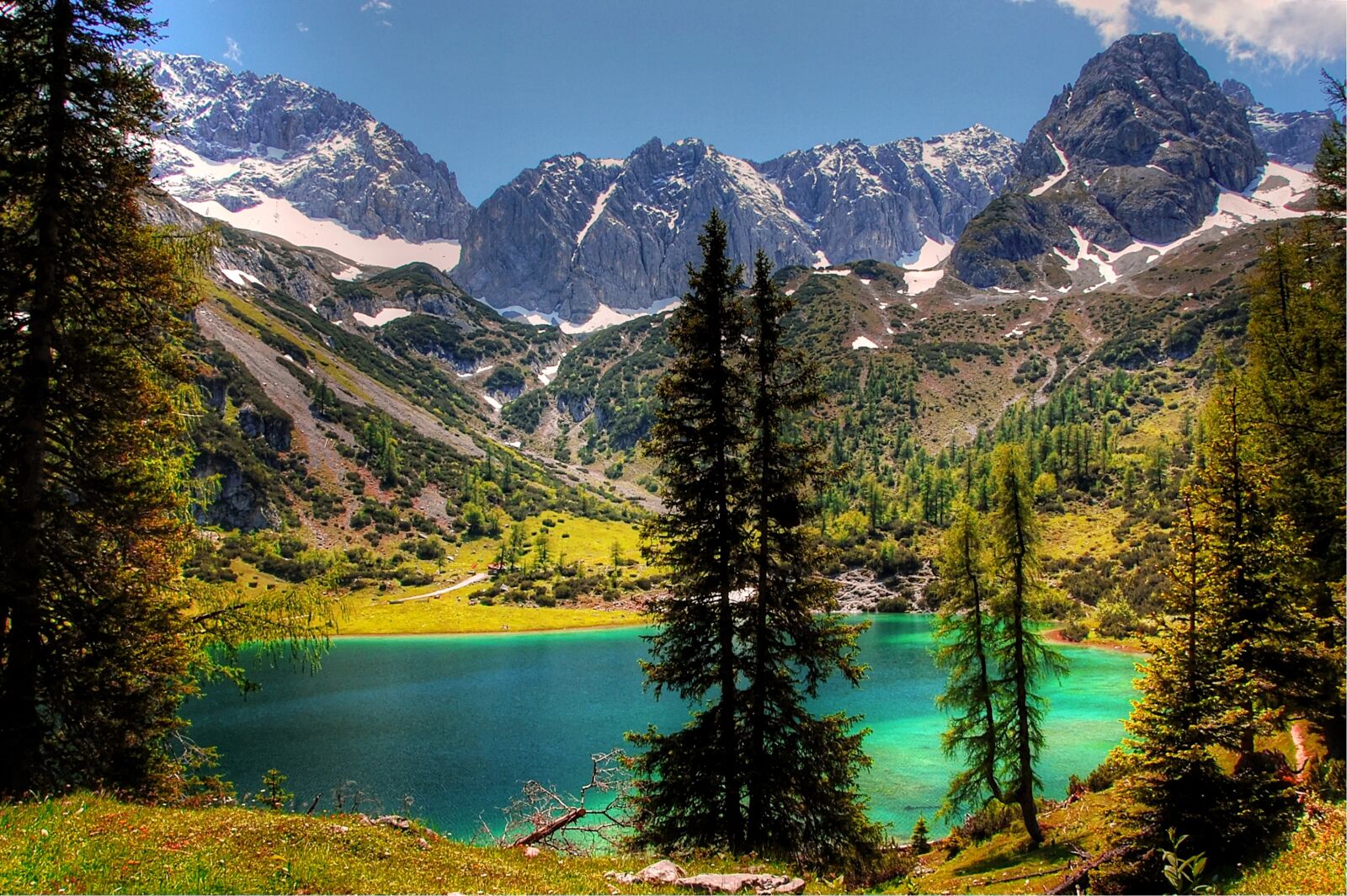 Nikon D40 sample photo. Seebensee, tyrol, bergsee photography