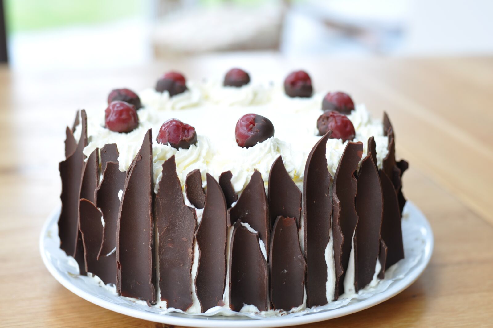 Nikon D90 sample photo. Black forest cherry cake photography