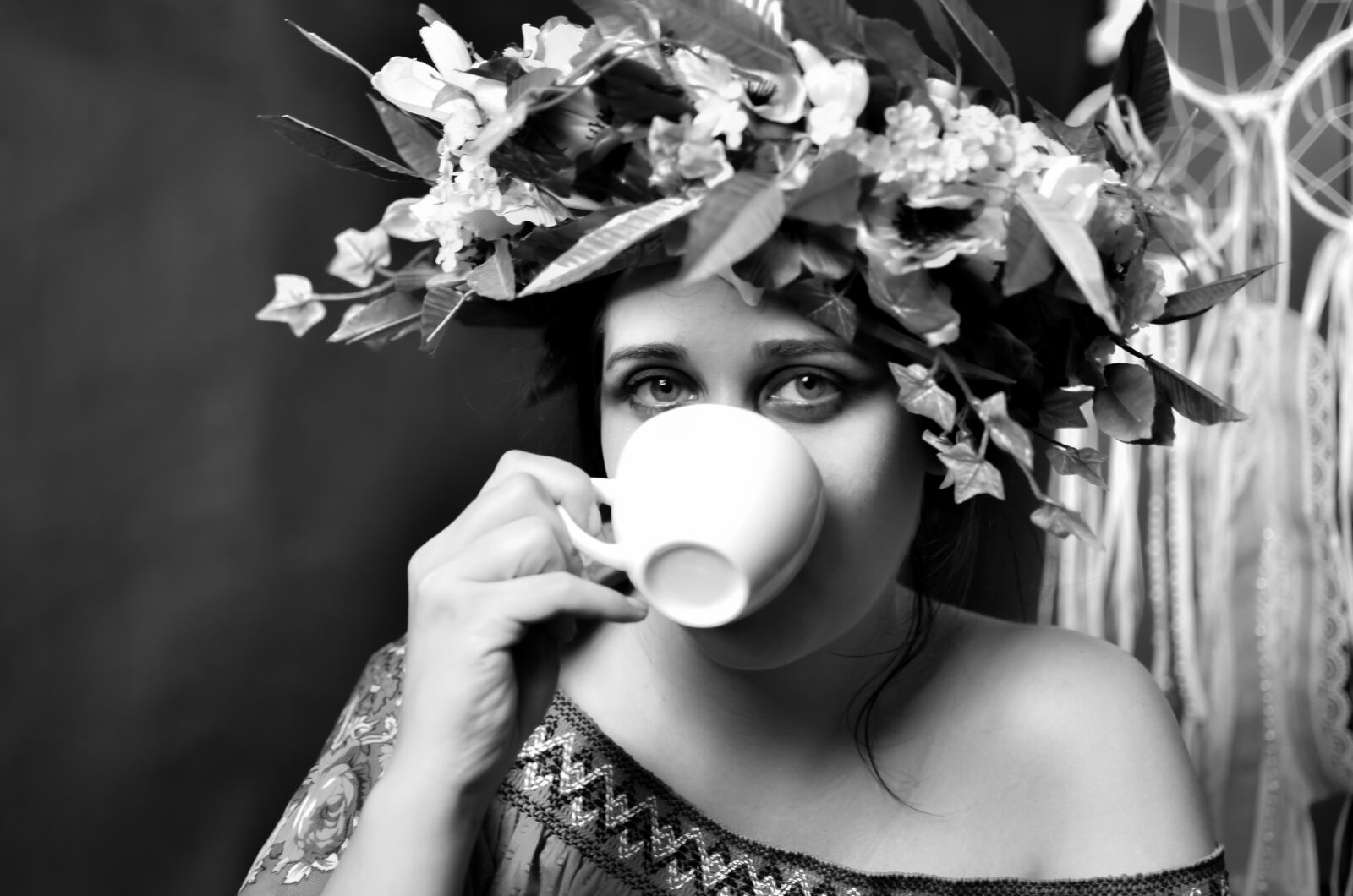 Nikon D7000 sample photo. Woman, coffee, girl photography