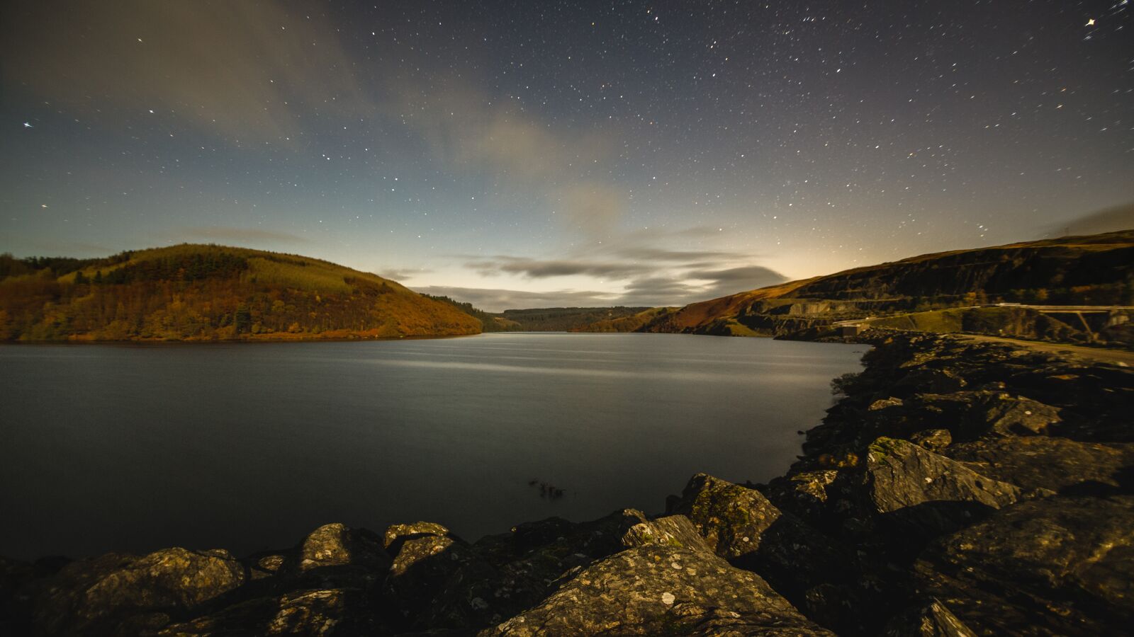 Canon EOS 6D sample photo. Stars, llynbrianne, reservior photography