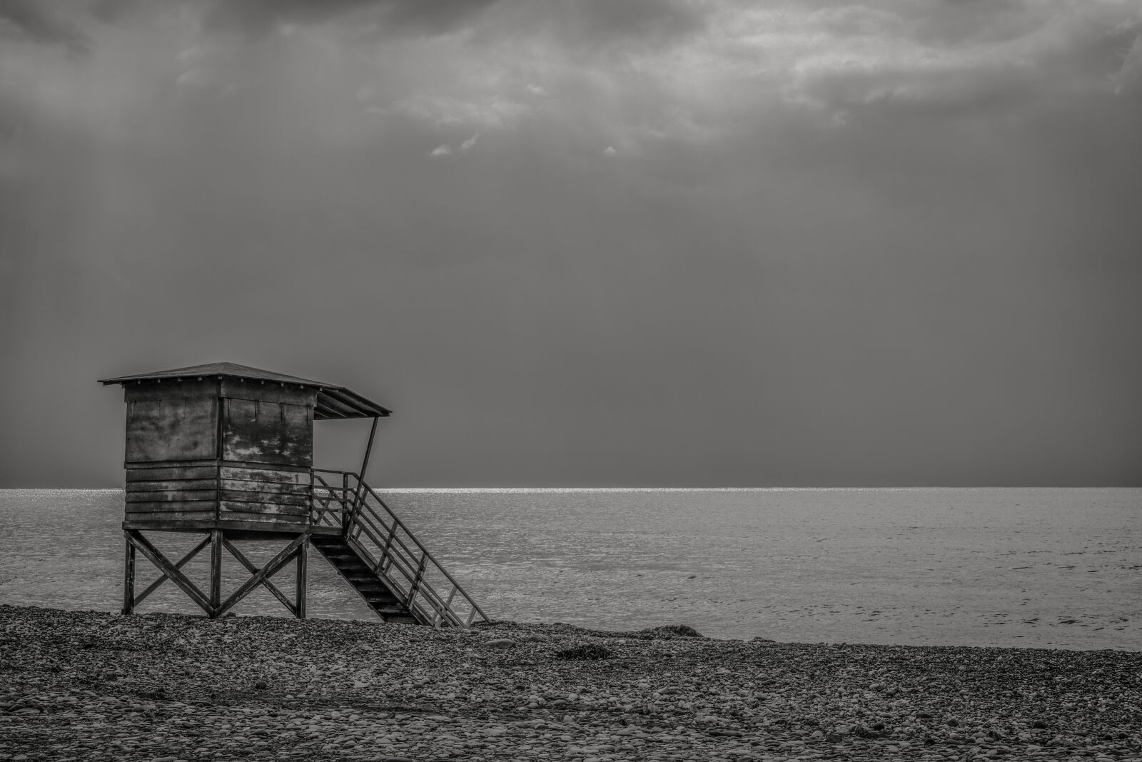 Nikon D3300 sample photo. Lifeguard, tower, beach photography