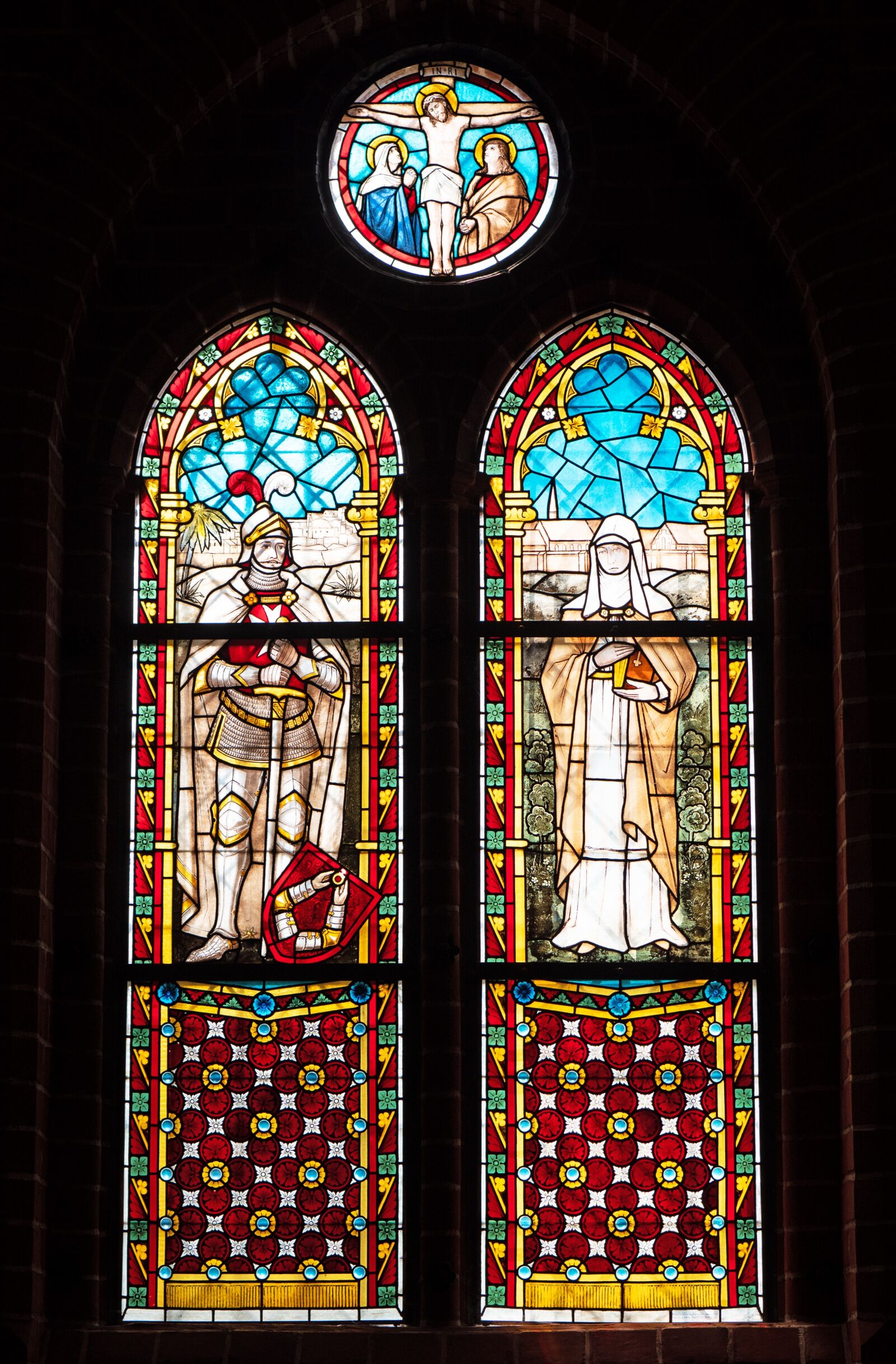 Panasonic Leica DG Nocticron 42.5mm F1.2 ASPH OIS sample photo. Church window, stained glass photography