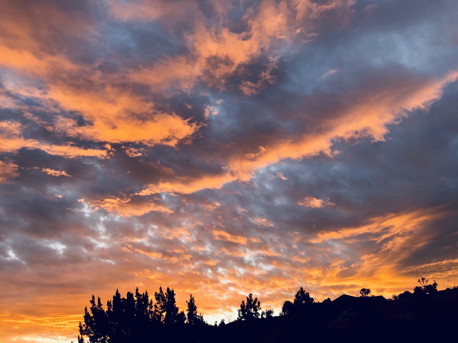 iPhone X back dual camera 4mm f/1.8 sample photo. Sunset, clouds, sky photography