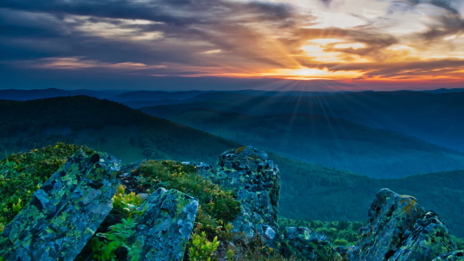 Nikon D5300 sample photo. Sunset, mountains, afterglow photography